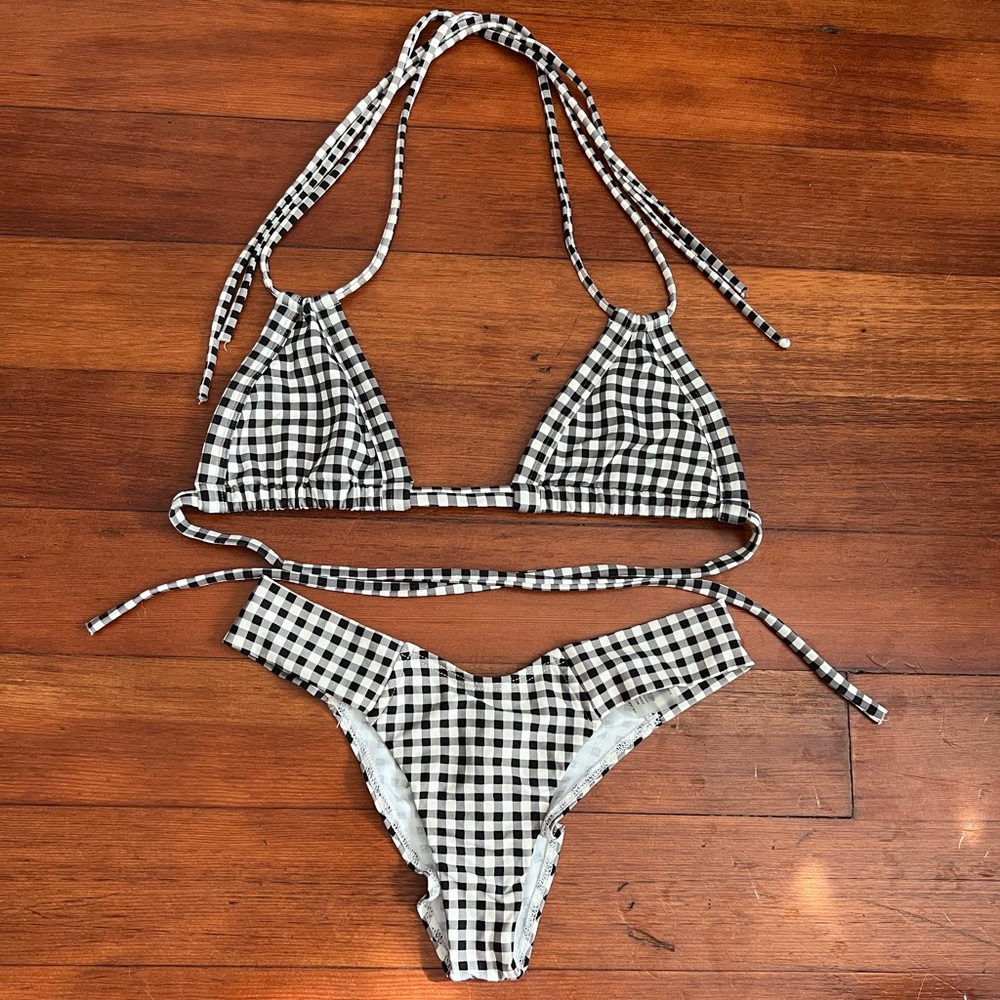 Montce Gingham Checked Bikini